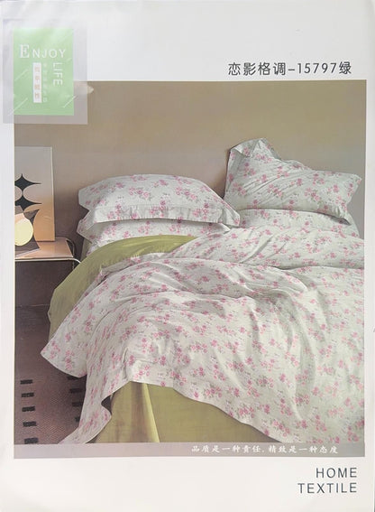 مفرش سرير خفيف الوزن لموسم الصيف - طقم لحاف مكيف 6 قطع - مقاس كينغ 220×240 سم