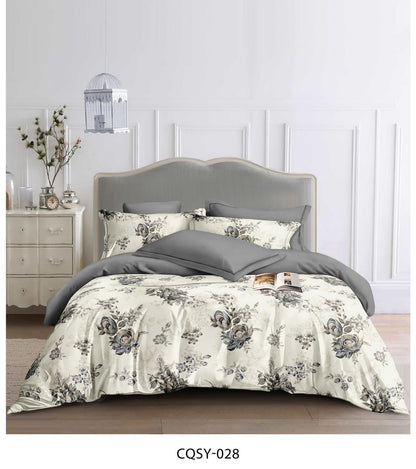 Luxury King Size Premium Quality 6-Piece Floral Print Duvet cover Set