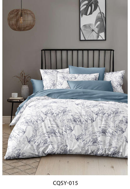 Luxury King Size Premium Quality 6-Piece Floral Print Duvet cover Set