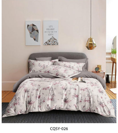 Luxury King Size Premium Quality 6-Piece Floral Print Duvet cover Set