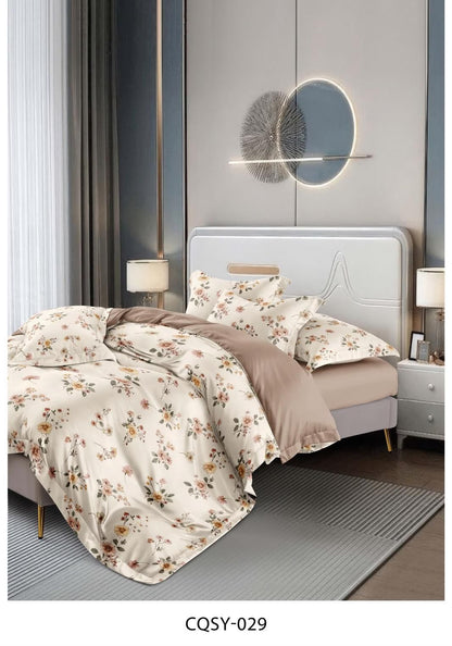 Luxury King Size Premium Quality 6-Piece Floral Print Duvet cover Set