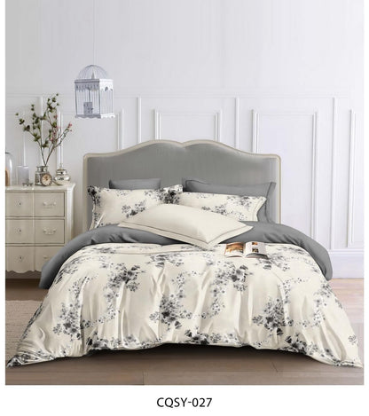 Luxury King Size Premium Quality 6-Piece Floral Print Duvet cover Set