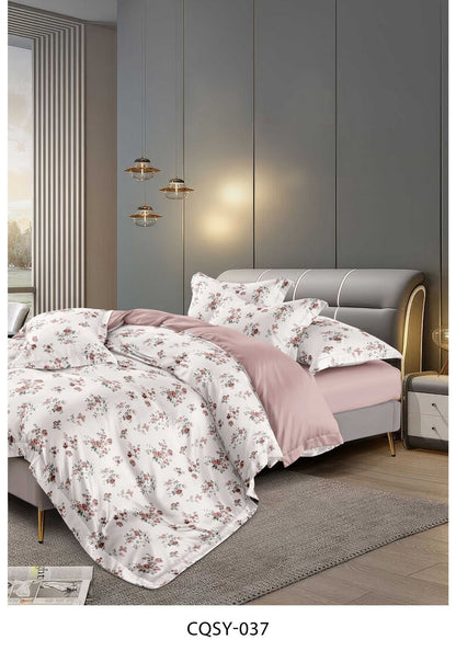 Luxury King Size Premium Quality 6-Piece Floral Print Duvet cover Set