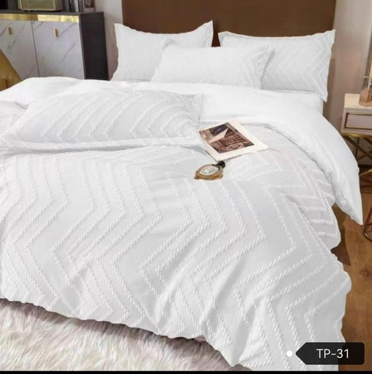 Flowers cut unique design solid comforter king size 220x240cm