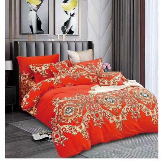 Velvet comforter 6 pieces set - 220 x 240cm - king size - SK HOME CENTER