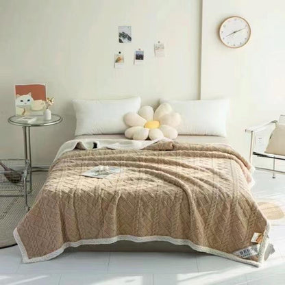 Buy 2 get 1 free Lamb cashmere fleece blanket - SK HOME CENTER